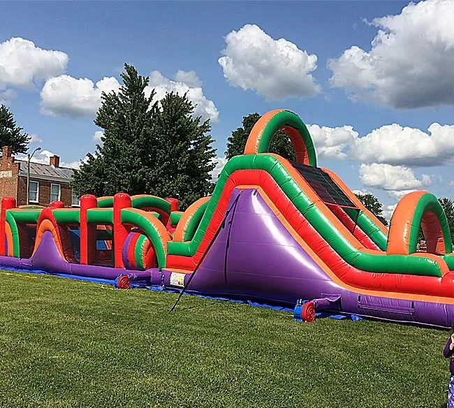 Funny Large Inflatable Comb Obstacle Course Party Rentals Inflatable Obstacle Course for Team Events