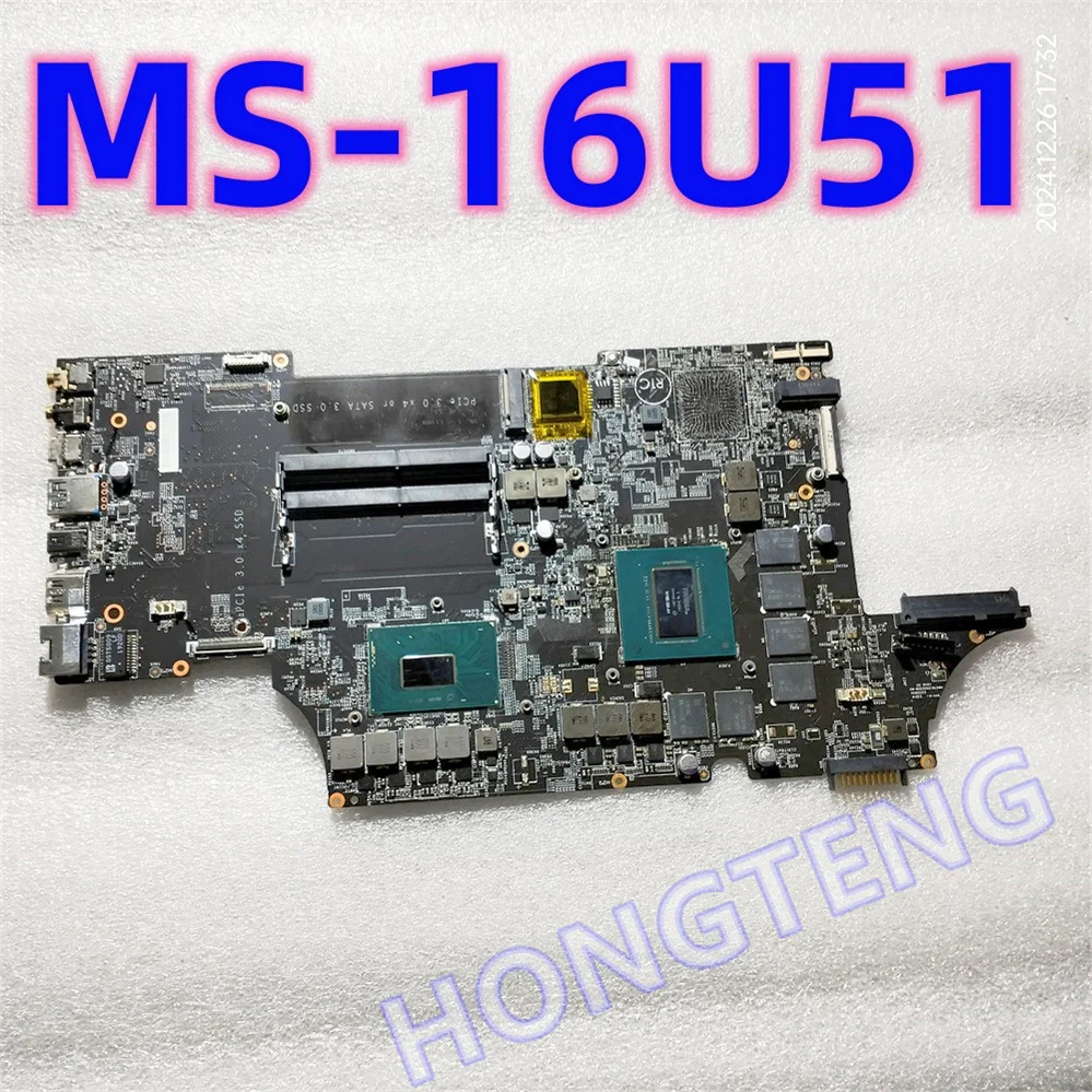 

Genuine ms-16u51 FOR MSI GL75 9SD GL65 MS-17E5 MS-17E51 Schematics MS-16U5 MAINBOARD WITH I7-9750H AND GTX1660TI TEST OK