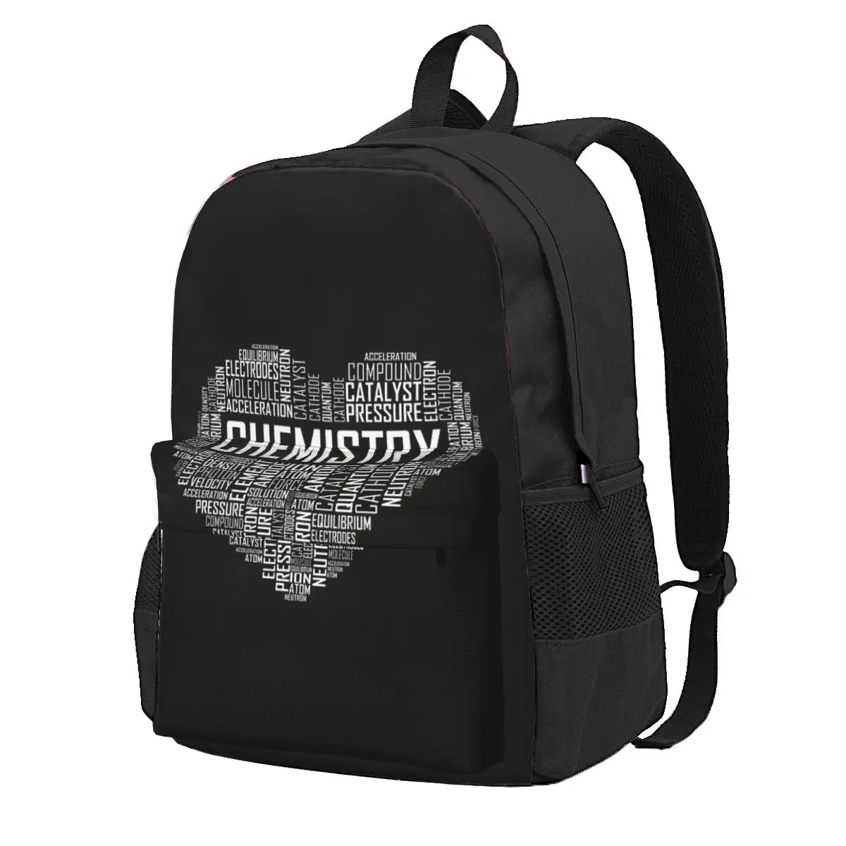 Chemistry Lover Heart Gift For Chemist Student Backpack School Bag Daypack for Boys Girls Fashion Bookbag Shoulder Bags