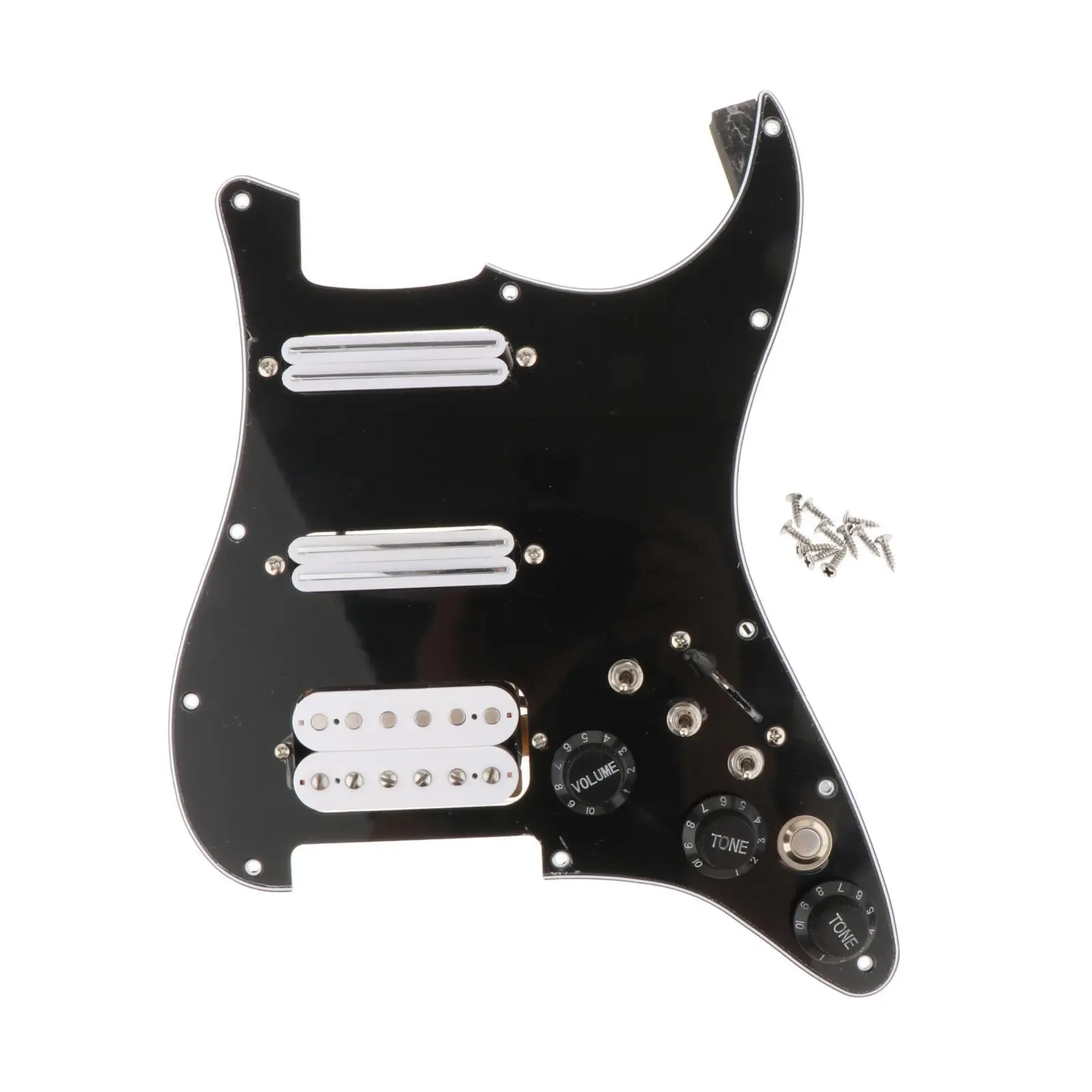 Prewired ST Pickguard SSH Pickups Durable Practical Scratchplate Backplate for Standard Electric Guitars Modern Guitar Accessory