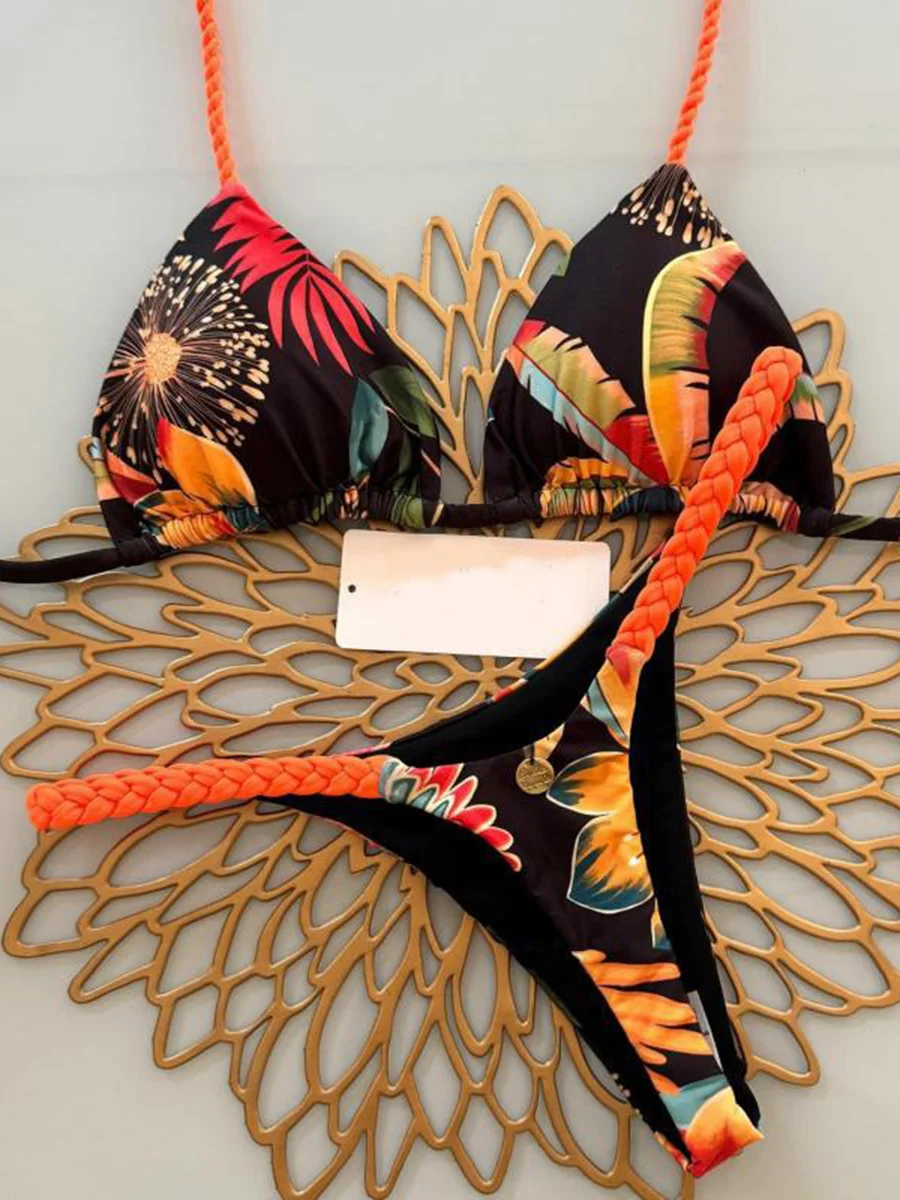 

Push Up Bikinis 2026 New Sexy Women Swimsuit Swimwear Female Micro Bikini Set Print Biquini Bathing Suit Swimming Suit Beachwear