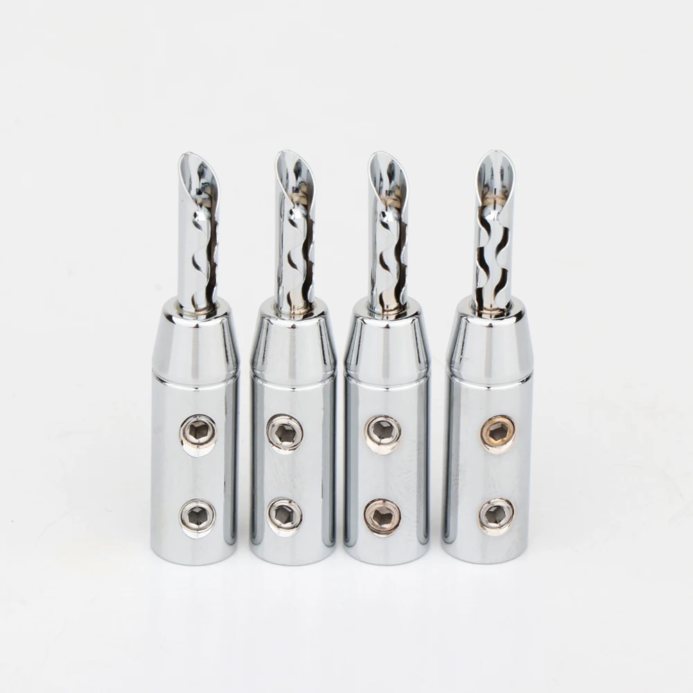 BFA Z-Typ Bananenstecker Lautsprecherstecker Doppelschrauben-Verriegelung Bananenstecker HIFI Audio-Qualität Steckverbinder Rhodium-Gold-Beschichtet – Detail 15
