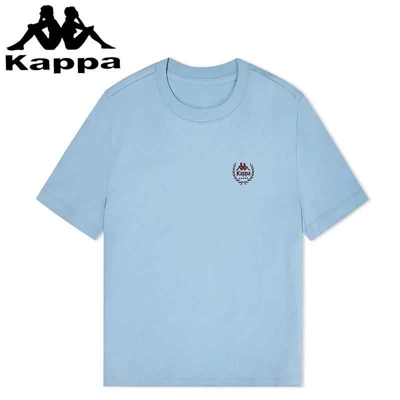 Kappa T-shirt Women's Short-sleeved Retro 2024 New Summer Clothing Luxury Brand T-shirts Casual Knitted Half Sleeved Sports Tops