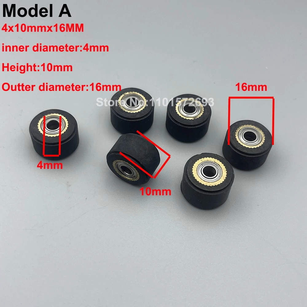 4PCS Vinyl Cutting Plotter Roland Rubber Pinch Roller Wheel for Roland GX24 GX500 VP540 VP300 VS640 Paper Push Pressure Rollers