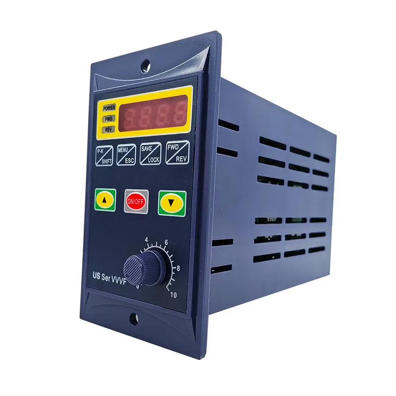 محول تردد صغير وبسيط 0.75 كيلو وات مدخل 220 فولت إلى ثلاث مراحل يدعم بروتوكول RS485 Modbus
