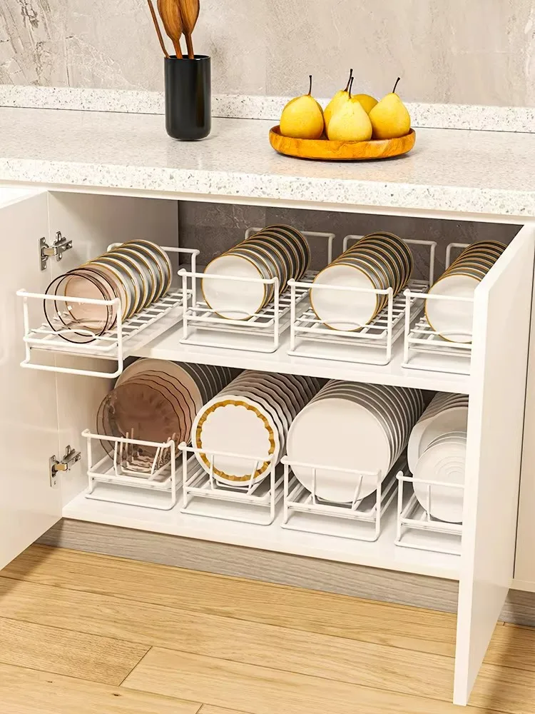 

Металлическая подставка-органайзер для посуды и кухонных принадлежностей: тарелок, чаш, стаканов, с функцией сушки и хранения, для столешницы