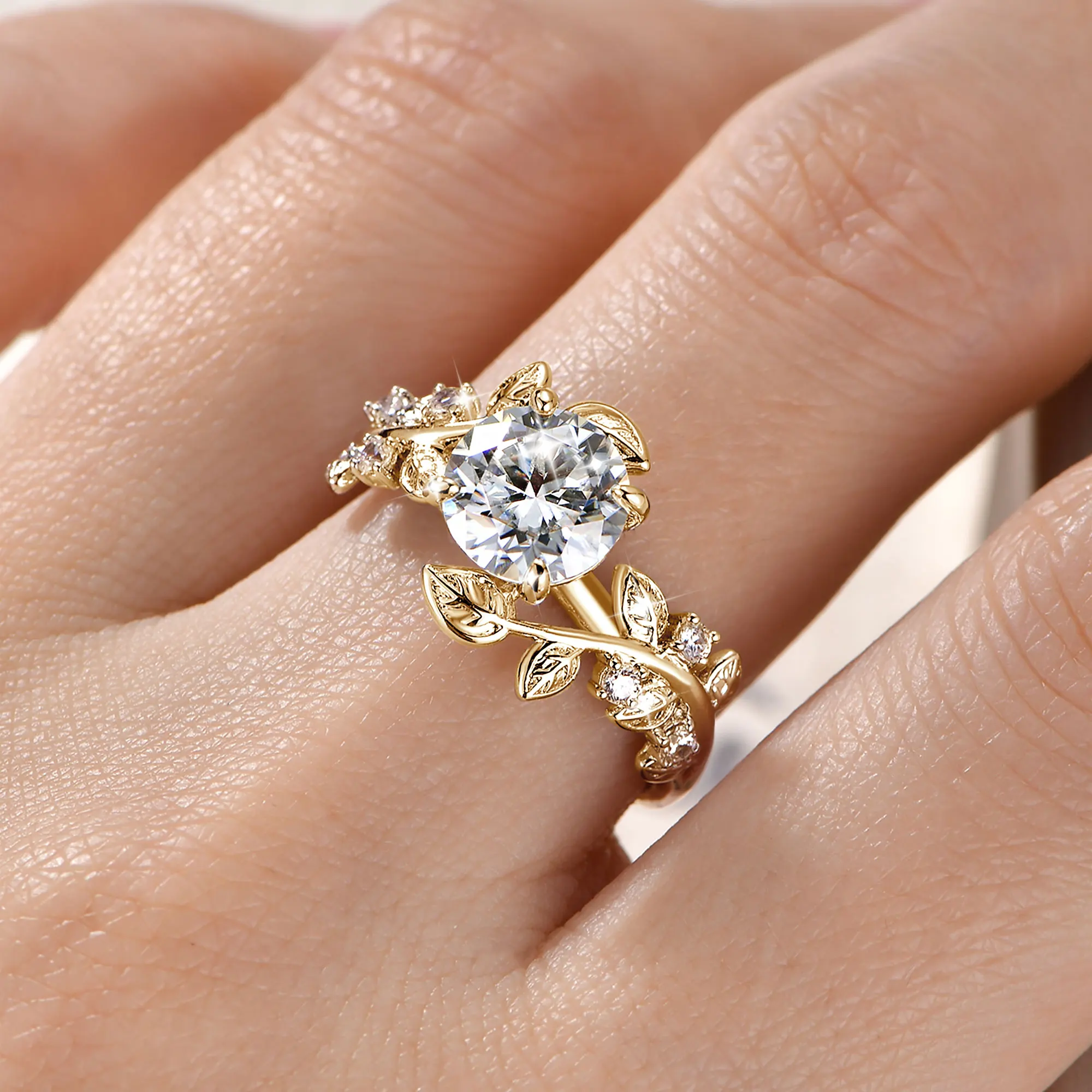 2026 AINUOSHI Moissanite Rings For Women Original Engagement Anniversary Eternity Wedding Classic Ring Jewelry Gift Wholesale