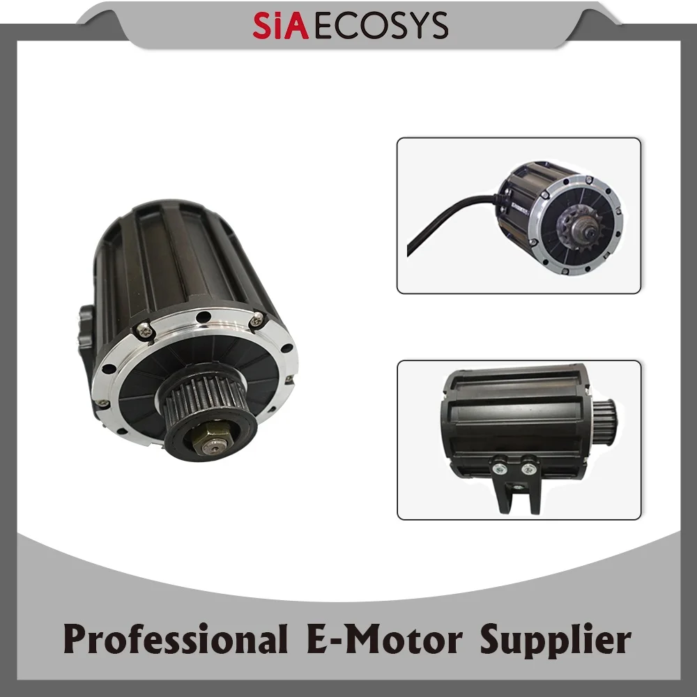 QSMOTOR QS120 2000W 72V 60KPH Waterproof High Torque PMSM Mid Drive Motor Kit for E-Motorcycle Chain or Belt Drive