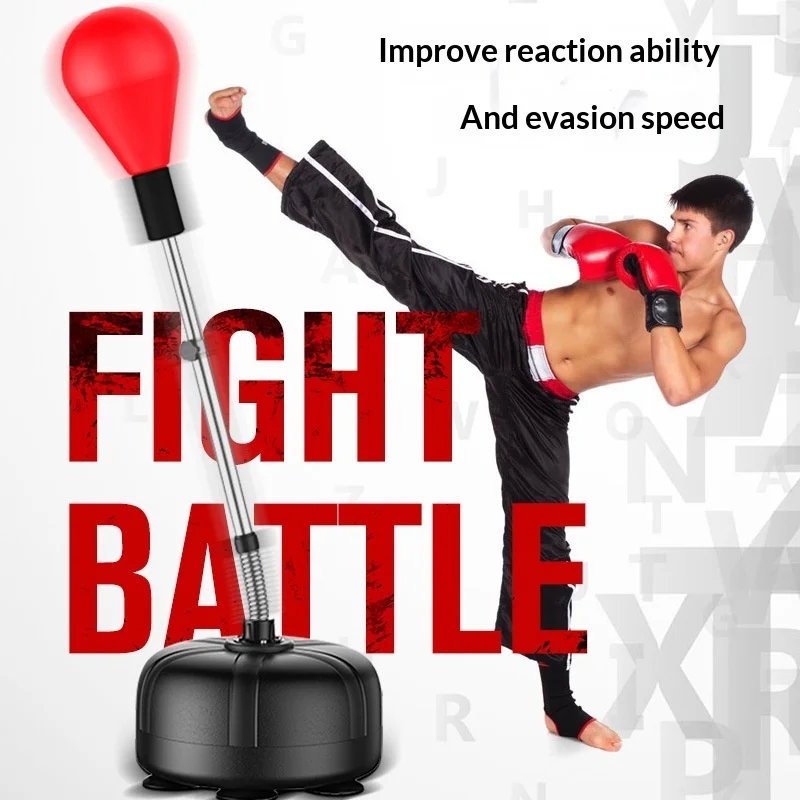 Boxing Standing Sandbag Solid Speed Ball Reaction Ball Household Decompression Non-adjustable Height No Base