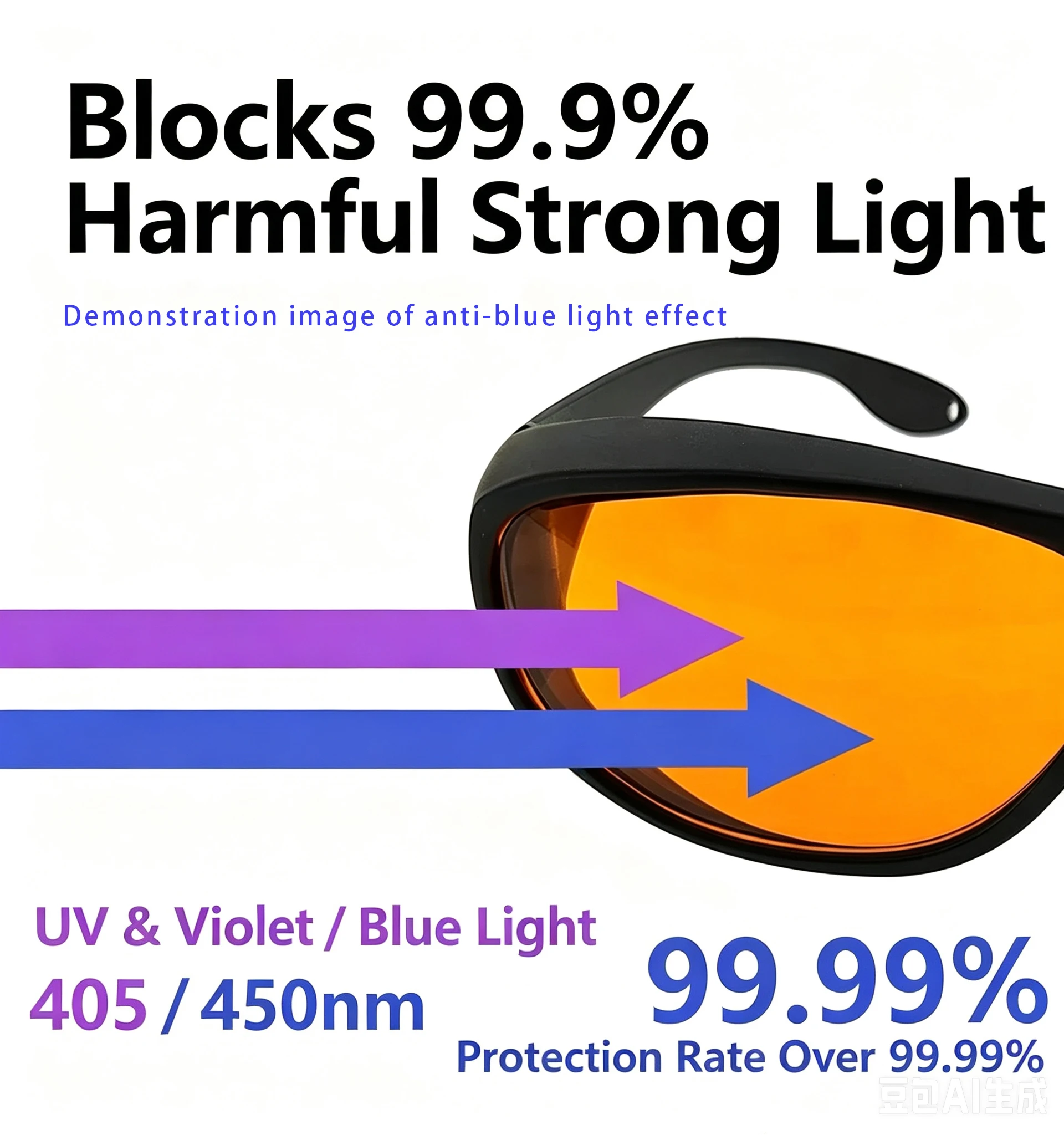 6Pcs/set Dental LED Curing Light Anti-Blue Light Eye Protection Kit Protective Goggles for Clinicians Dental Clinic Use