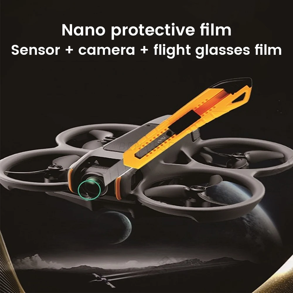 غشاء واقي لمستشعر مضاد للخدش ، أغشية حماية نانو لـ DJI Avata 2 ، إكسسوارات الطائرات بدون طيار ، غشاء مقسى للنظارات الواقية 3