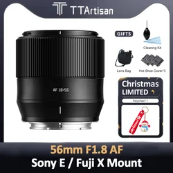 TTArtisan 56mm F1.8 AF Auto Focus Lens APSC Fixed Focus for Fuji X XF XT10 XT20 XT30 XT5 XS10 Sony E FE A6600 A6400 A7C A7CII