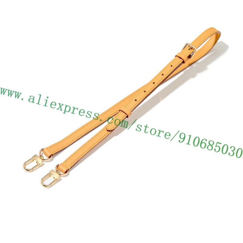 الطبيعية البيج الجلود مقبض مقابض حامل حزام الكتف طقم تصليح لمصمم سبيدي نانو حقيبة المرأة بوسطن حقيبة يد