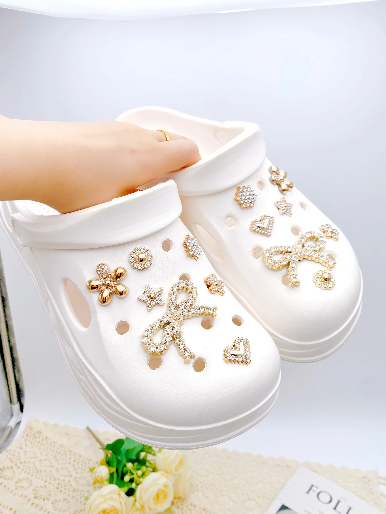 14-piece shoe decoration DIY casual shoe decoration - An interesting and versatile way to personalize your footwear