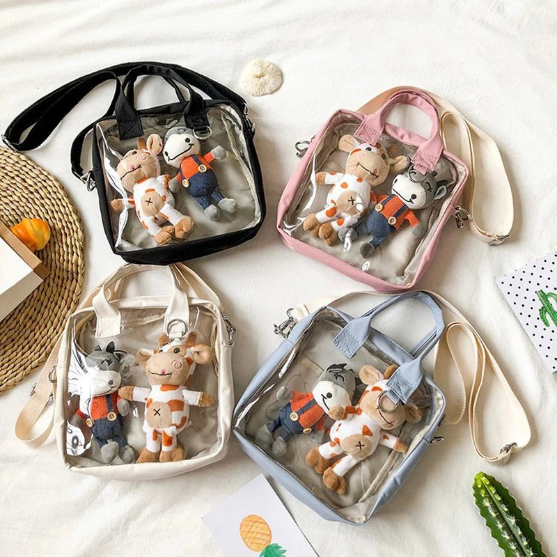 Japoński Kawaii Itabag kobiety pcv przezroczysta torba nowe letnie torby Crossbody Tote torebki i torebki torba na ramię Ita Bolsa Mujer