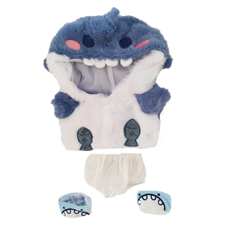 20cm Plush Doll Clothes, Anime Plushie Outfit Suit Pajamas, 8 inch Cotton Doll Clothes for Skzoo Dolls Stuffed Animals