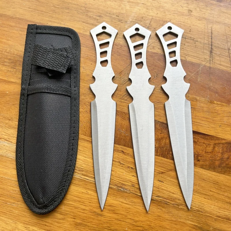 

Non-Sharpened Knife Dull Edge Fixed Blade Pocket Knife for Outdoor Camping