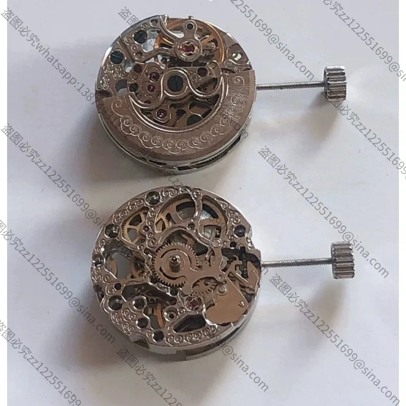 Suitable for ST6 Automatic Mechanical Movement Double-through Engraving Hollow Mechanical Movement in Stock
