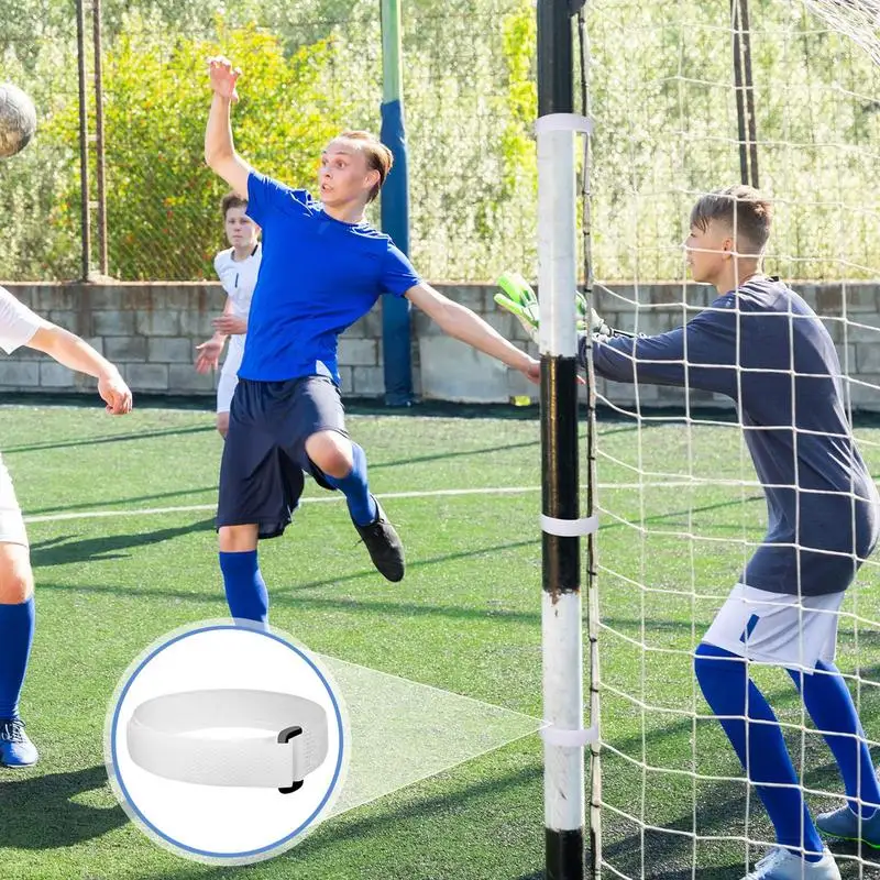 10 pçs tiras de rede de futebol fácil instalar tiras de fixação de rede de gol de futebol peças de reposição fivela design clipes de rede de futebol