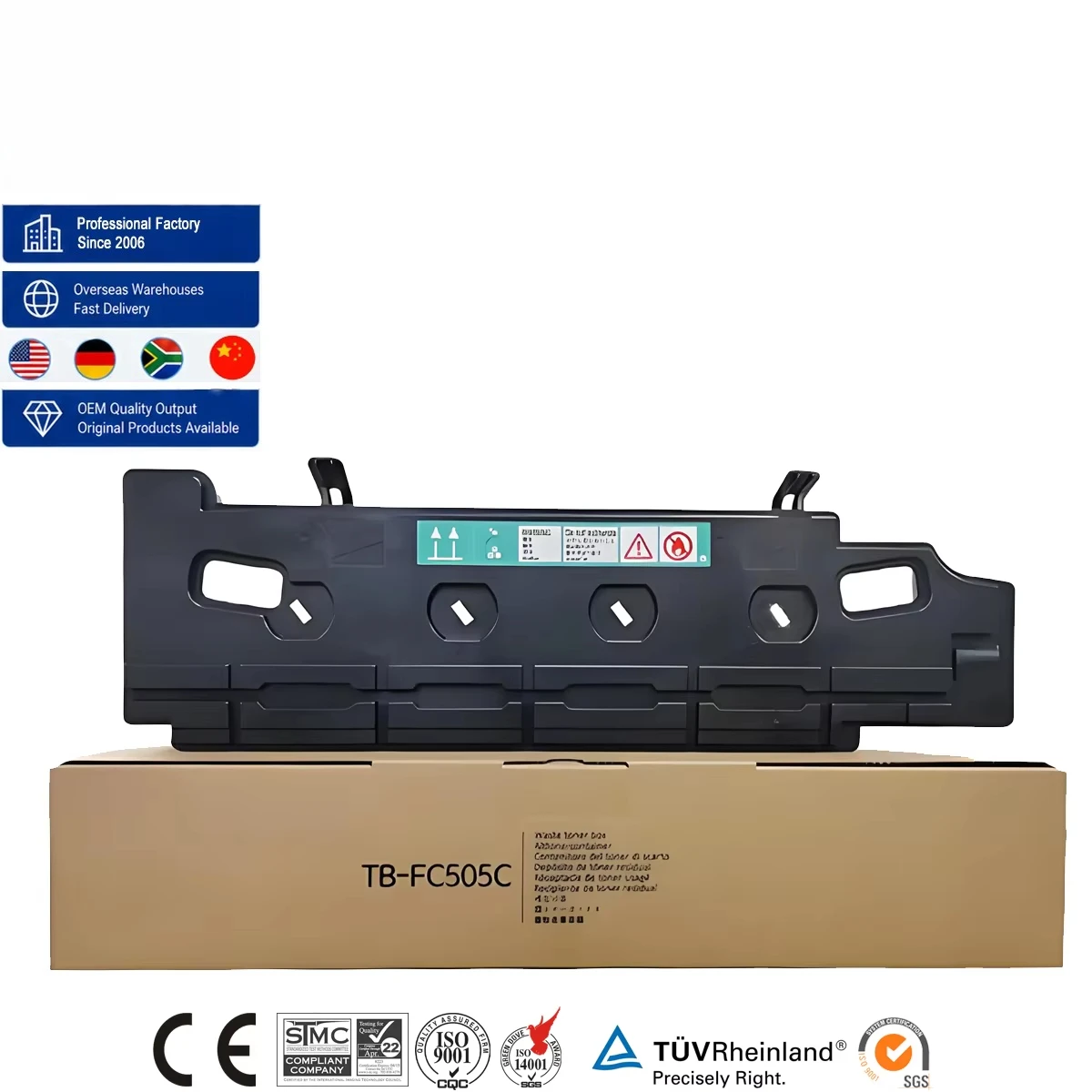 IBEST Waste Toner Container Compatible Toshiba TBFC505 TBFC50 Waste Toner Box Compatible Toshiba E-Studio 2055c 2555c 3055c