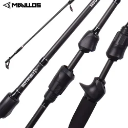 Mavllos Resolute Toray 카본 배스 스피닝 낚싯대, 빠른 M 팁, 1.8M 낚싯대, 루어 7-21g 라인, 7-17lb 라이트 캐스팅 로드