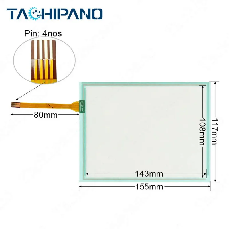 Replacement Touch screen for Yaskawa NX100 JZRCR-NPP01B-7 robot teach pendant