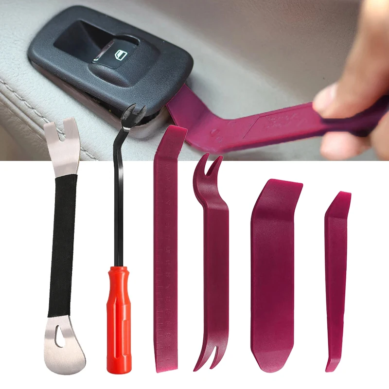 Auto Door Clip Panel Trim Removal Tools Kits Navigation Blades Disassembly Plastic Car Interior Seesaw Conversion Repairing Tool