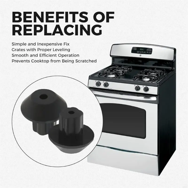 A0NC 48 PCS แผ่นกันลื่นติดตั้งง่ายยางฟุตเตาช่วงยางฟุต