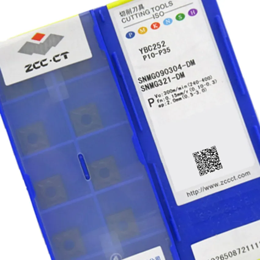 

SNMG090304-DM YBC252/SNMG090308-DM YBC252/SNMG090308-DM YBC251 SNMG321 SNMG322 ZCC.CT Твердосплавные пластины с ЧПУ для стали 10 шт./кор.