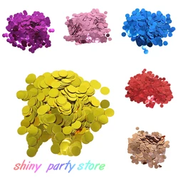 1.5cm Round Confetti for Party Decorations Gold Green Red Pink Confetti Engagement Wedding Birthday Decor Balloon Paper Scraps