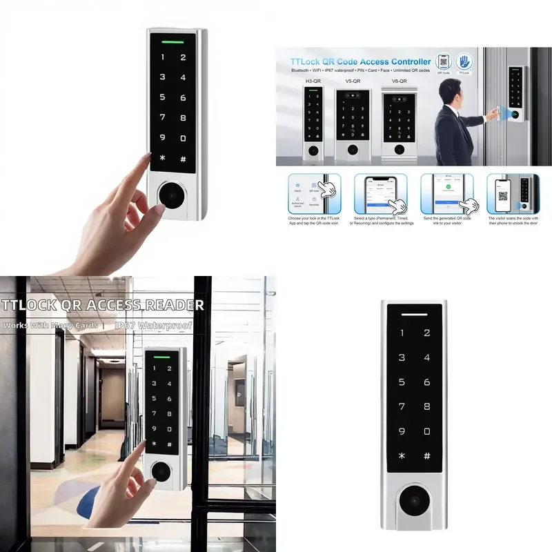 TTLock IP67 for Access Controller QR Code & RFID Unlimited E-Keys & Remote Management for Hotels/Offices