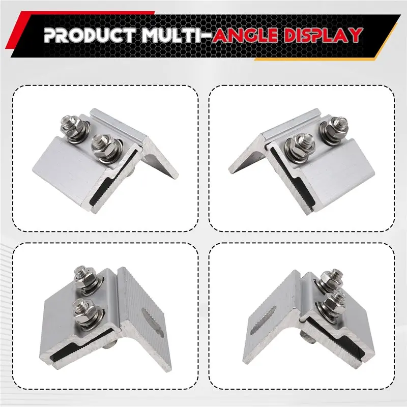 Trapezoidal Roof Mounting Bracket PV Panel Fixing Clip For PV Modules Rail-Free Systems