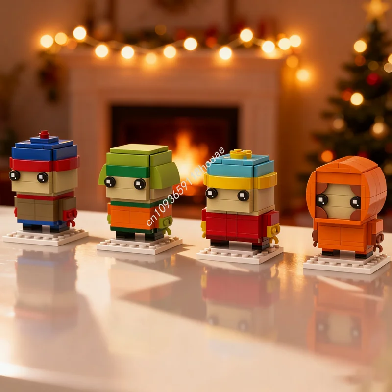 336 pièces MOC South Park Brickheadz Brickheadzed modèle blocs de Construction jouet Construction bricolage cadeau de noël créatif enfants anniversaire