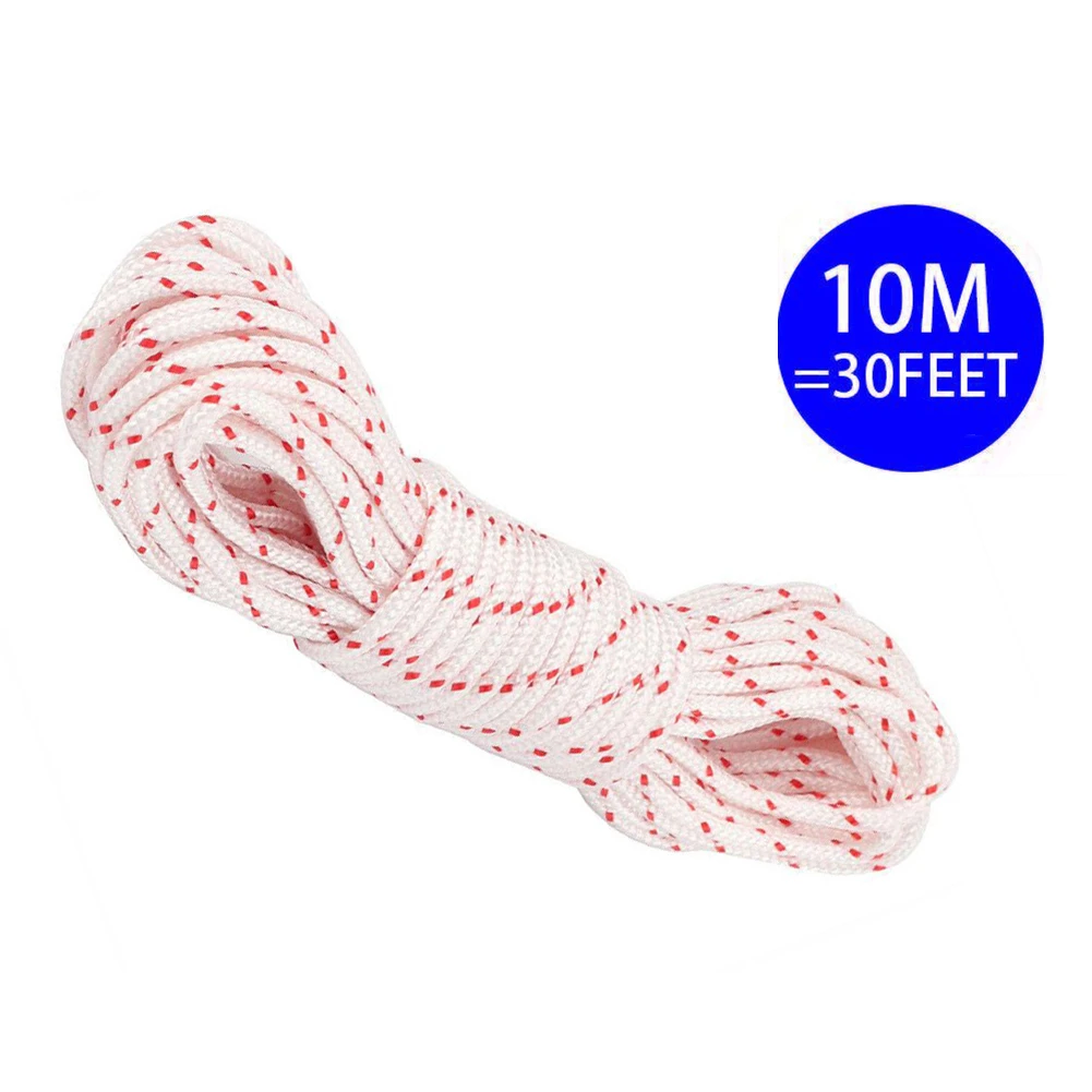 1Pcs Recoil Starter Rope 10mx3mm Pull Rope For Homelite Lawnmowers Trimmer Brush Cutter Chainsaw Pull Cord Replacement