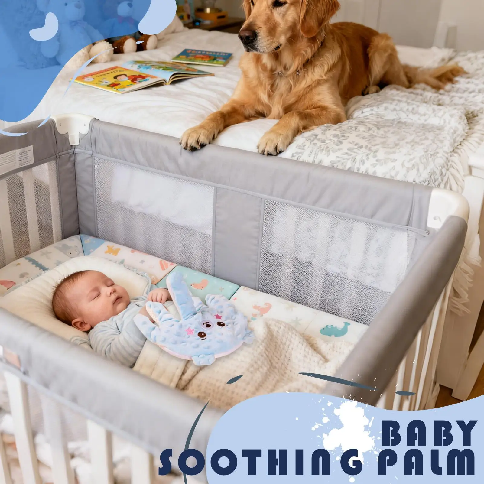 Palmo lenitivo per bambini per dormire, giocattolo automatico per pacificare le mani, telecomando, prevenzione dello sbalzo, giocattolo per la scuola materna dei nuovi genitori
