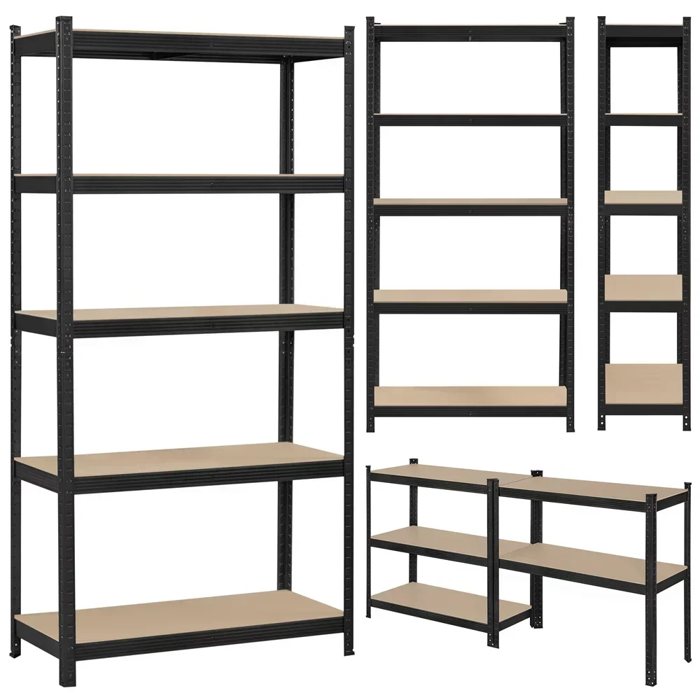 5-Shelf Boltless & Adjustable Steel Storage Shelf Unit, Holds up to 386 lb Per Shelf