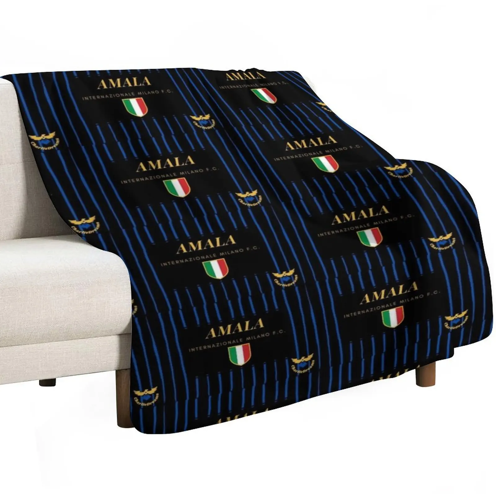 Amala Pazza Inter Amala tshirt Throw Blanket Soft Cozy Blanket for Pet Kids Adults