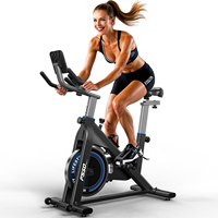 Fysiq Exercise Bike with 300 Watt Resistance Torque, 4-Way Fully Adjustable Ergometer Home Trainer Bicycle, Indoor Fitness Bikes