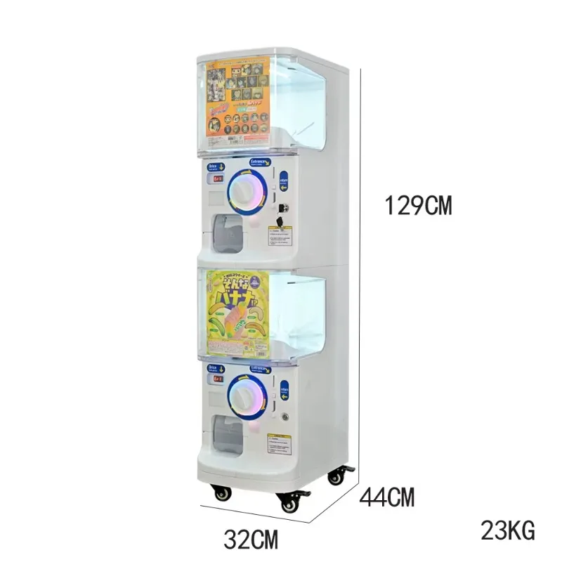 Customizable Capsule Toy Vending Machine Coin Operated Transparent Cabinet Durable Unit For Game Center Shopping Mall Arcade