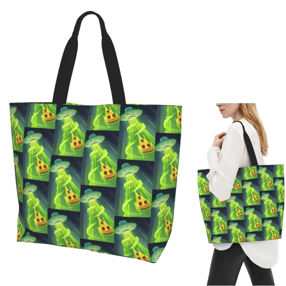 Wobbly Life Gaming Funny Shopping Tote Bag Canvas Large Capacity Shoulder Bags Shopper Grocery Handbag for Women