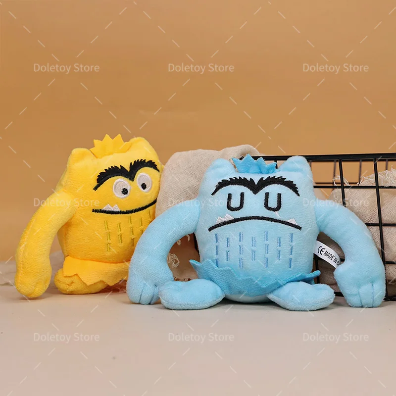 6 Stijlen Kawaii De Kleur Monster Pluche Pop Baby Sussen Kussen Zacht Dier Gevulde Emotie Plushie Poppen Voor Kinderen