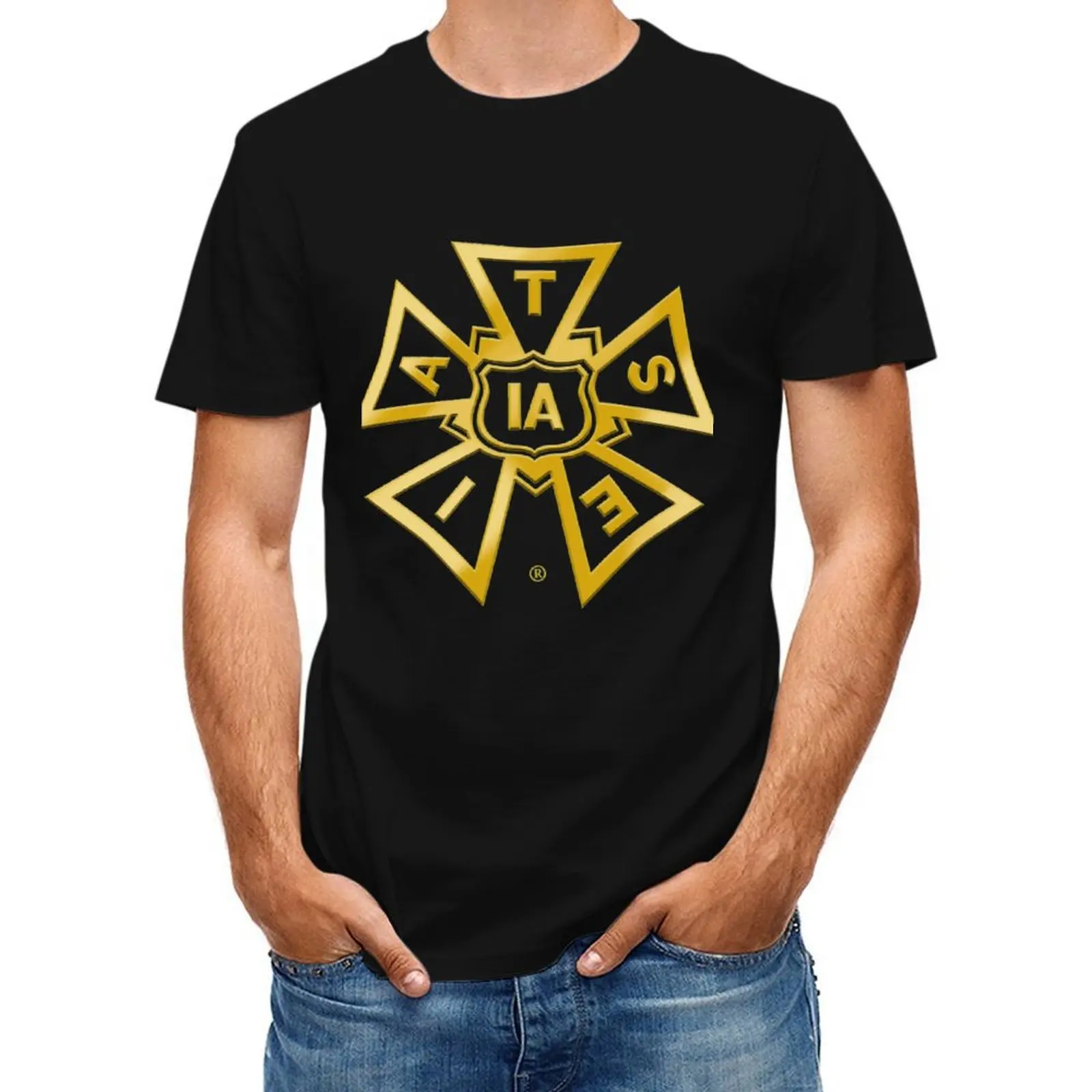 

NEW IATSE GOLD T-Shirt Man t-shirt graphic tee shirt man t shirt mens vintage t shirts