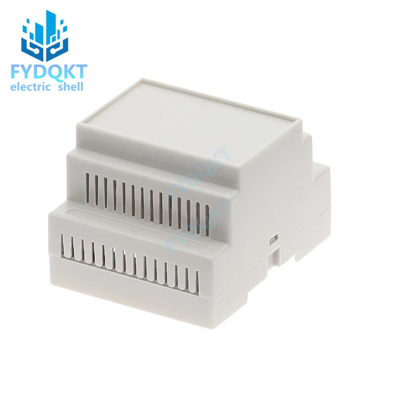1PCS 4-22 DIN Rail PLC Junction Boxes ABS Plastic Electronics Box Chassis case 88x72x59mm 35-Rail Mounting Instrument Housing
