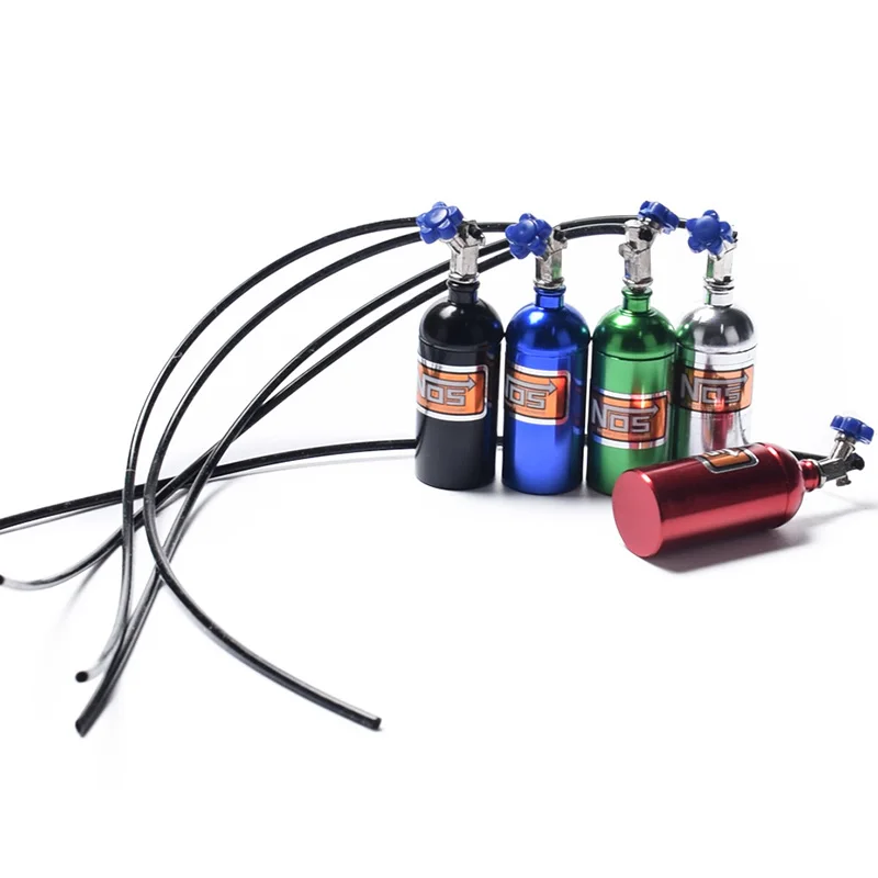 Bottiglia di azoto NOS simulata in metallo per 1/10 RC Crawler Car Defender Bronco RC4WD D90 D110 TRX4 Axial Scx10 90046, blu