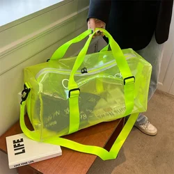 PVC Ladies Handbag Transparent Messenger Bag Beach Waterproof Shoulder Bag Outdoor Shoulder Bag High Quality Travel Storage Bag