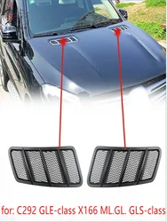 Sol veya sağ kaput hava Vent Grille Benz için Fit W166 Benz GL450 GLS450 ML350 ML400 GLE320 GLE400 OEM;A1668800105 A1668800205