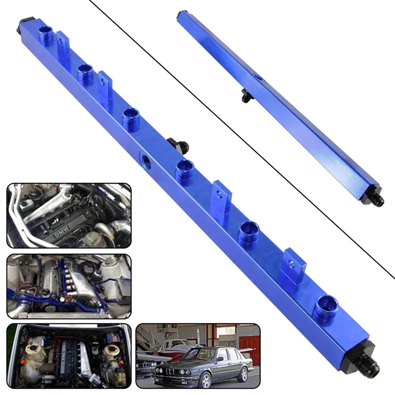 

High Flow Fuel Injector Rail Fitting Kit For BMW 3-Series E30 M20 Engine Turbo 320i 325i 325ix 325is 1987-1991 Blue