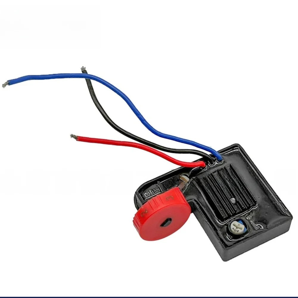Red 6 Adjustable Controller Switch With Fine Tuning For 180W Polishing Machine Power Tool Accessories ABS Metal Compact