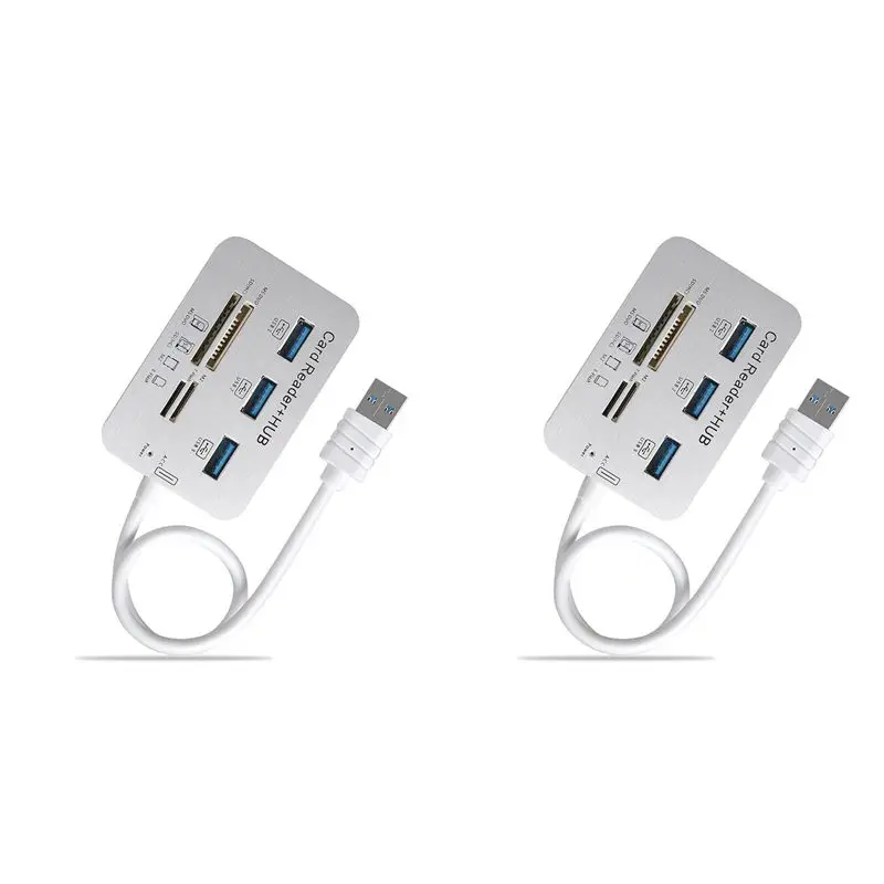 ABRI-2X USB HUB 3.0 USB Splitter 3 Ports Extensor Multi USB Extension Multiple 3 0 Hub SD Card Reader USB3.0 Expander For PC