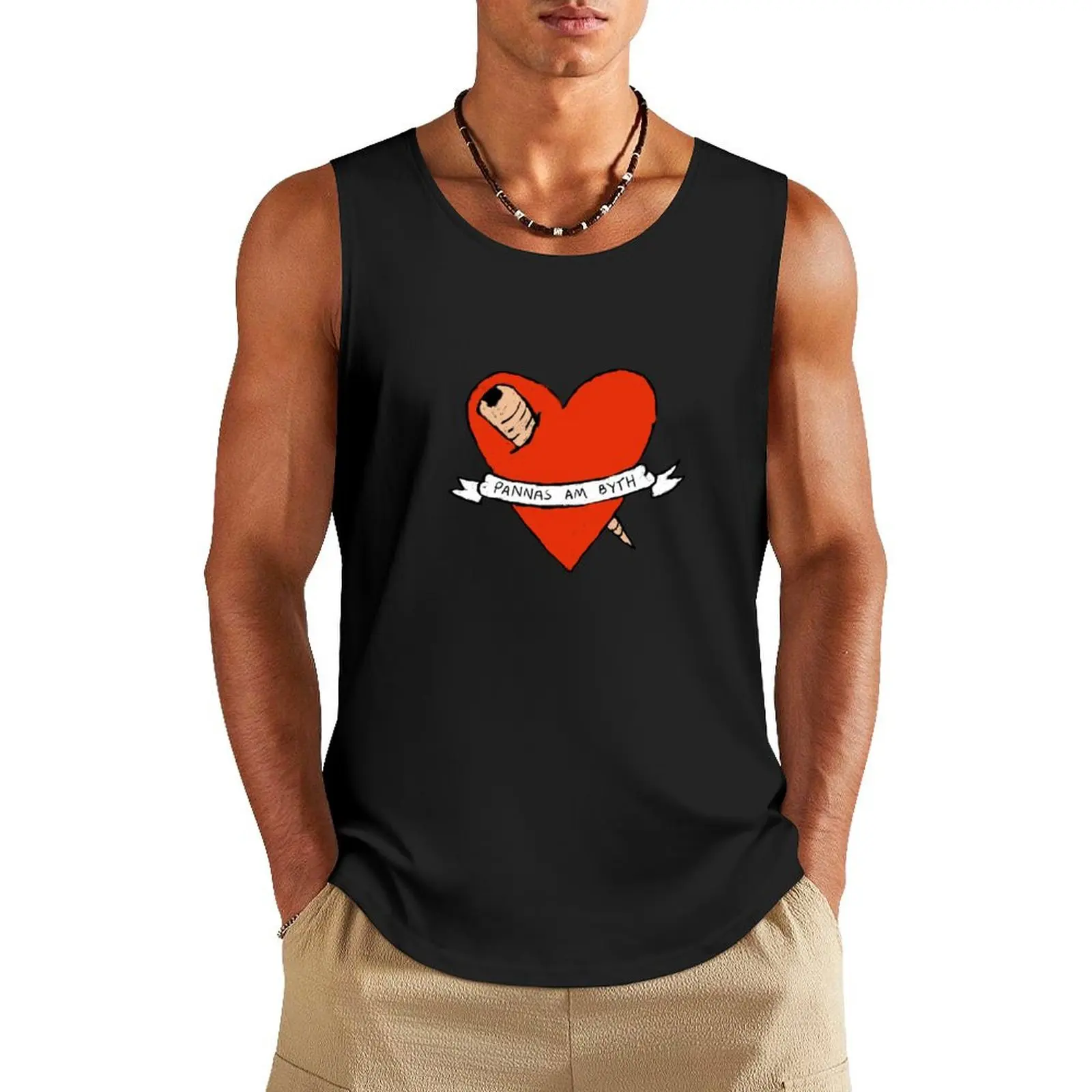 Pannas am Byth Tank Top summer clothes men 2024 Male clothes sleeveless shirt man gym training accessories